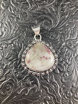 Cinnabrite Cherry Blossom Stone Crystal Stone Jewelry Pendant #QVrxbrwPiaI