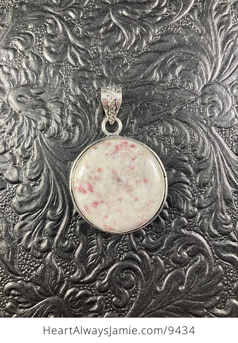 Cinnabrite Cherry Blossom Stone Crystal Stone Jewelry Pendant - #OwWqE6YZ9GQ-1
