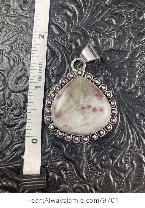 Cinnabrite Cinnabar in Scapolite and Quartz Matrix Stone Crystal Stone Jewelry Pendant - #QVrxbrwPiaI-5