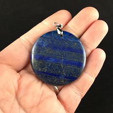 Circle Shaped Blue Lapis Lazuli Stone Jewelry Pendant #bUJkK4X3i78