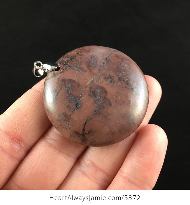 Circle Shaped Chohua Jasper Stone Jewelry Pendant - #2tkvumaoPAw-4