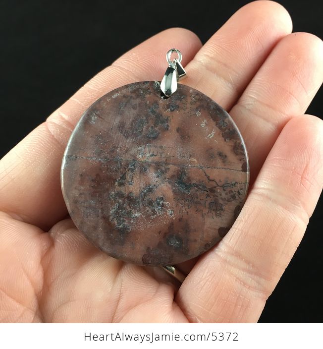 Circle Shaped Chohua Jasper Stone Jewelry Pendant - #2tkvumaoPAw-6