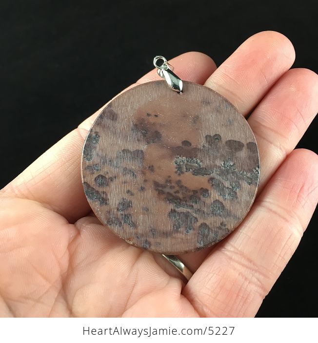 Circle Shaped Chohua Jasper Stone Jewelry Pendant - #g27i10tX324-6