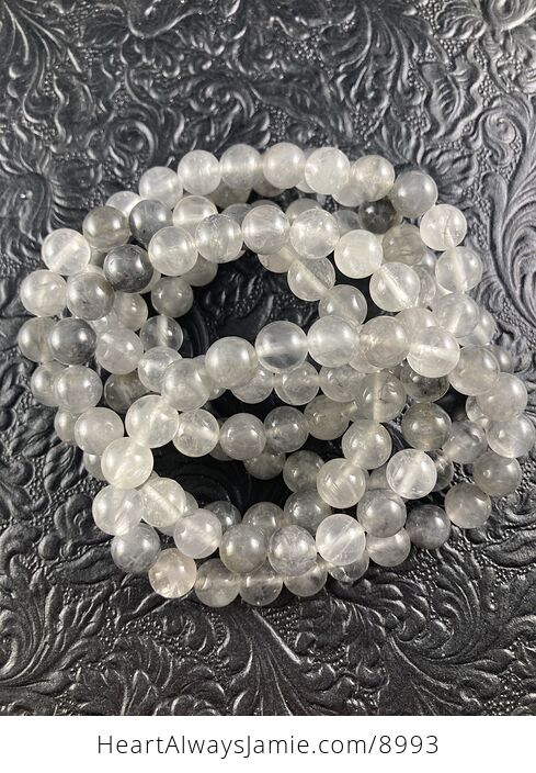 Cloudy Quartz King of Healing Stone 8mm Natural Gemstone Beaded Crystal Jewelry Bracelet - #WSAm4IhDl6U-6