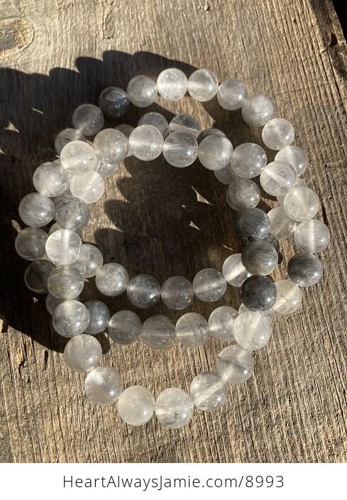 Cloudy Quartz King of Healing Stone 8mm Natural Gemstone Beaded Crystal Jewelry Bracelet - #WSAm4IhDl6U-2