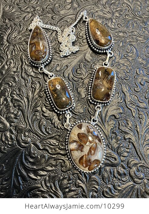 Coffee Bean Jasper Druzy Stone Jewelry Necklace - #sUhedaVfikk-7