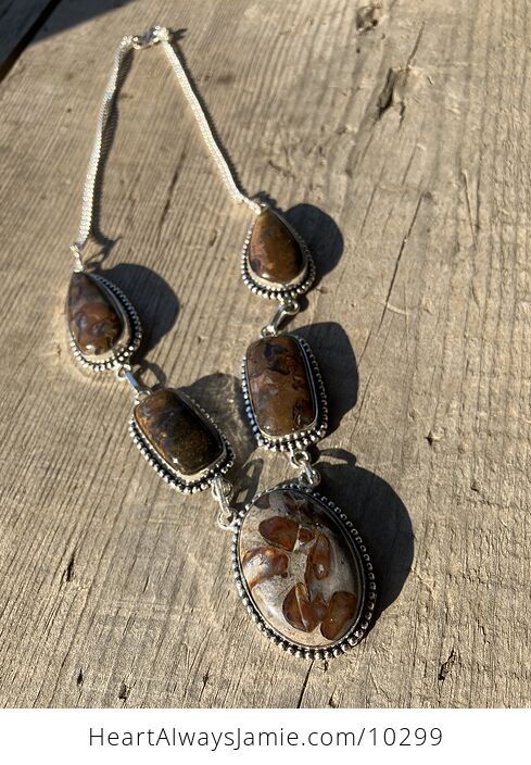 Coffee Bean Jasper Druzy Stone Jewelry Necklace - #sUhedaVfikk-5