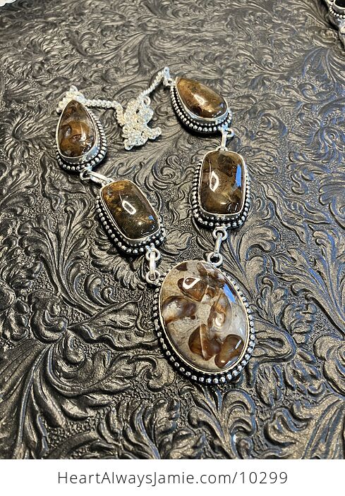 Coffee Bean Jasper Druzy Stone Jewelry Necklace - #sUhedaVfikk-6