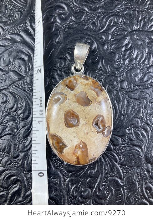 Coffee Bean Jasper Druzy Stone Jewelry Pendant - #2LmzpFiIg78-3