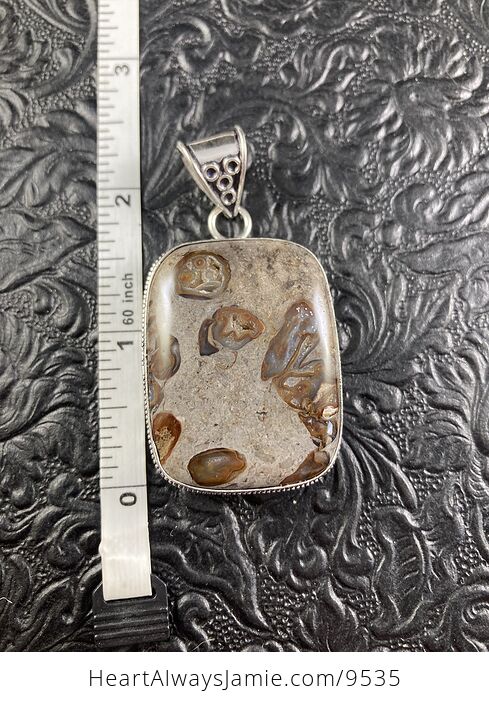 Coffee Bean Jasper Druzy Stone Jewelry Pendant - #IcKzLFQxRRE-5