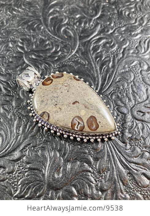 Coffee Bean Jasper Druzy Stone Jewelry Pendant - #TMnRXvnftSQ-3
