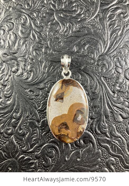 Coffee Bean Jasper Druzy Stone Jewelry Pendant - #Uta5gOjlURI-1