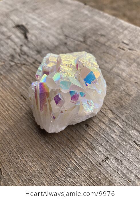 Colorful Aura Coated Uniquartz Rock Crystal - #Hu4436FtPm8-1