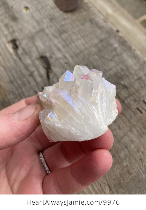 Colorful Aura Coated Uniquartz Rock Crystal - #Hu4436FtPm8-3