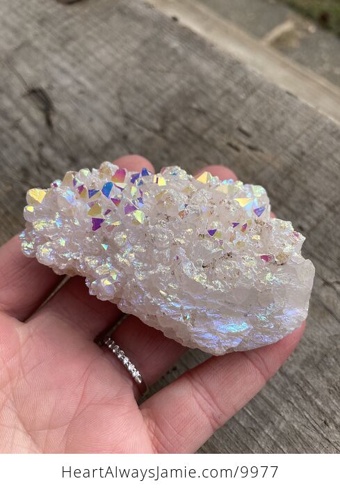 Colorful Aura Coated Uniquartz Rock Crystal - #pnIBIUZe9zw-6