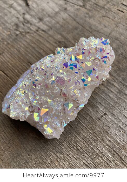 Colorful Aura Coated Uniquartz Rock Crystal - #pnIBIUZe9zw-3