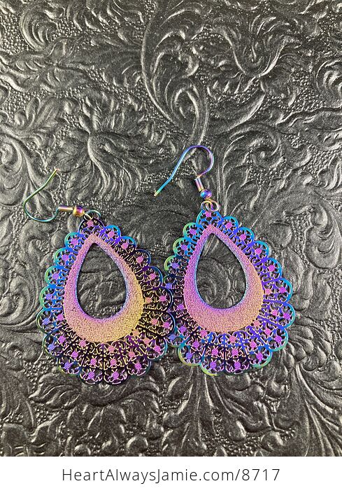Colorful Chameleon Metal Earrings - #VrUG1uWQZSM-3