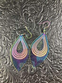 Colorful Chameleon Metal Fancy Drop Earrings #8rde4FBA8Wc
