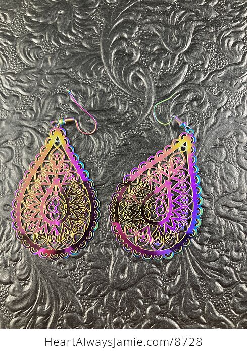 Colorful Chameleon Metal Fancy Drop Earrings - #GA2o27BANXo-5