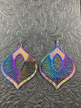 Colorful Chameleon Metal Fancy Earrings #EAfnduzIK1o
