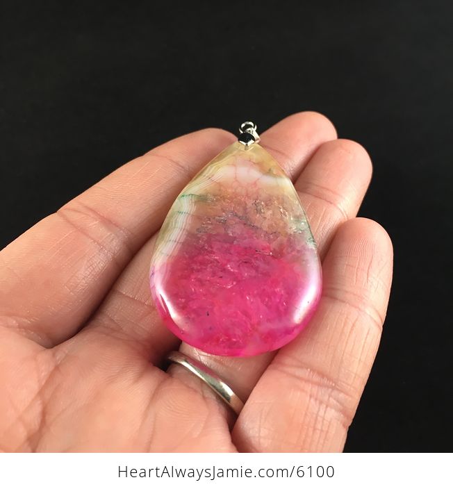 Colorful Druzy Agate Stone Jewelry Pendant - #cnYhstAW5ds-2