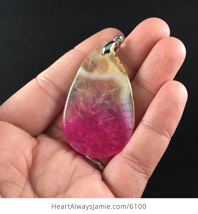 Colorful Druzy Agate Stone Jewelry Pendant - #cnYhstAW5ds-6
