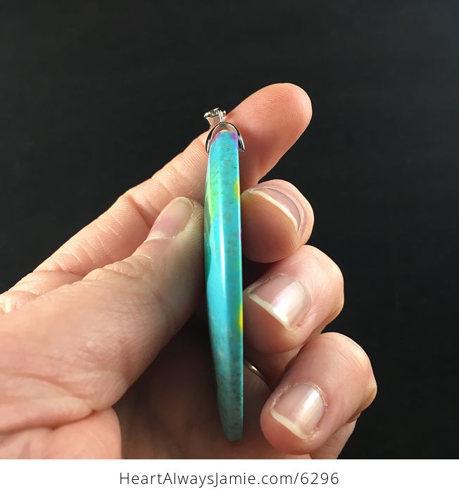 Colorful Synthetic Turquoise Stone Jewelry Pendant - #Wxc7jLtUMRY-5