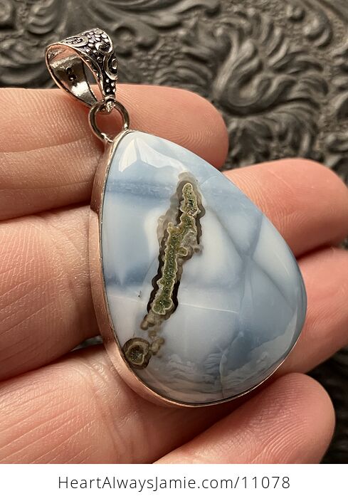 Common Blue Opal Crystal Stone Jewelry Pendant - #0Ihje7XBeFY-2