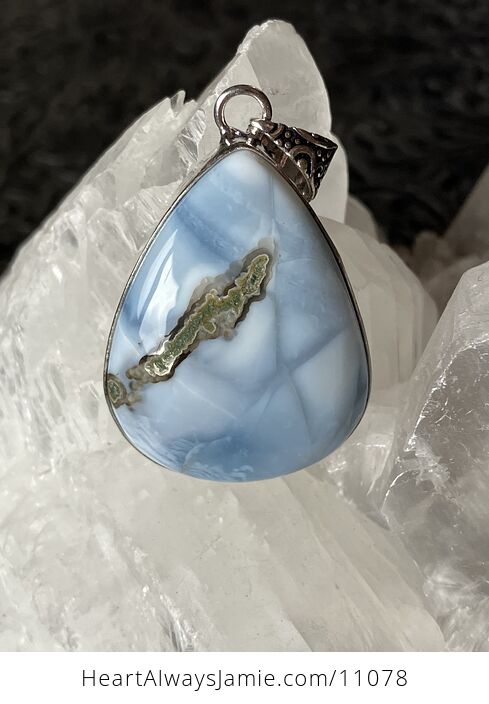 Common Blue Opal Crystal Stone Jewelry Pendant - #0Ihje7XBeFY-5