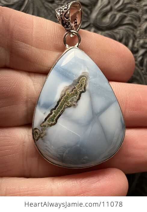 Common Blue Opal Crystal Stone Jewelry Pendant - #0Ihje7XBeFY-1