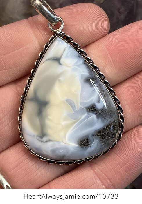 Common Blue Opal Crystal Stone Jewelry Pendant - #4SgxRV2rHyw-2