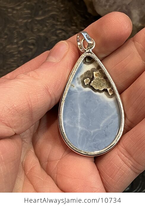 Common Blue Opal Crystal Stone Jewelry Pendant - #BoDq1rV9mns-4