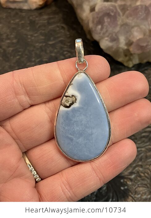 Common Blue Opal Crystal Stone Jewelry Pendant - #BoDq1rV9mns-1