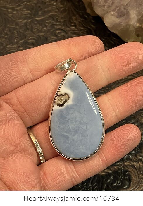 Common Blue Opal Crystal Stone Jewelry Pendant - #BoDq1rV9mns-5