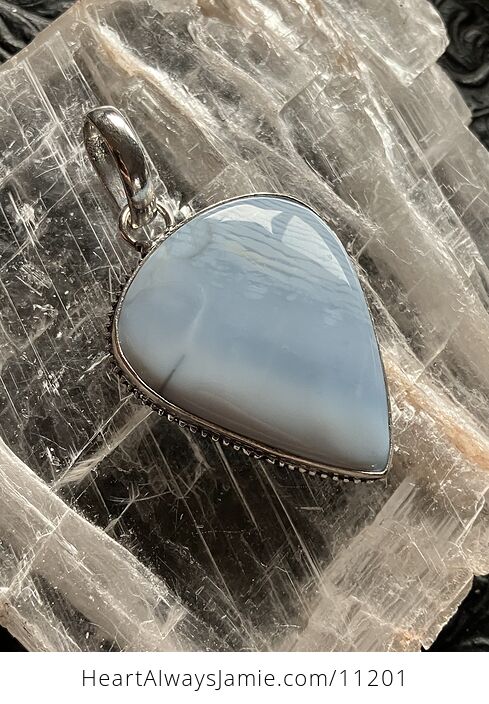 Common Blue Opal Crystal Stone Jewelry Pendant - #Y29uHSw0evc-3