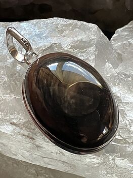 Copper Sheen Obsidian Crystal Stone Jewelry Pendant #mK9JTM4HBYI