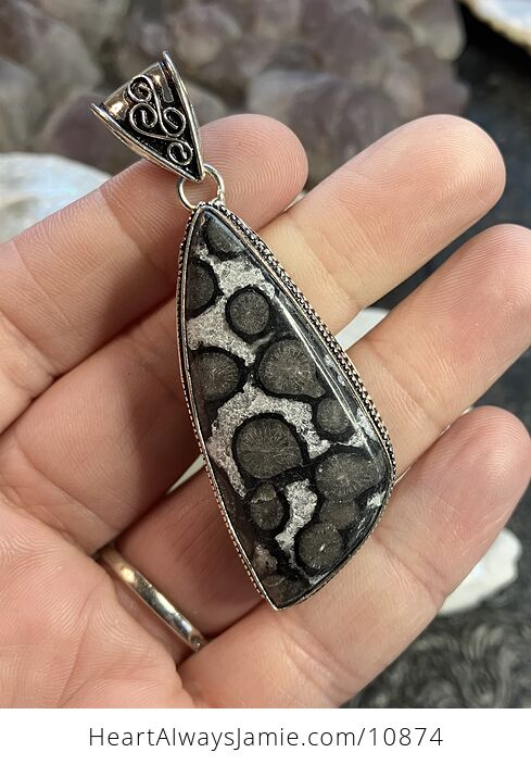 Coral Fossil Gemstone Stone Jewelry Crystal Pendant - #toBDGXTwocs-2