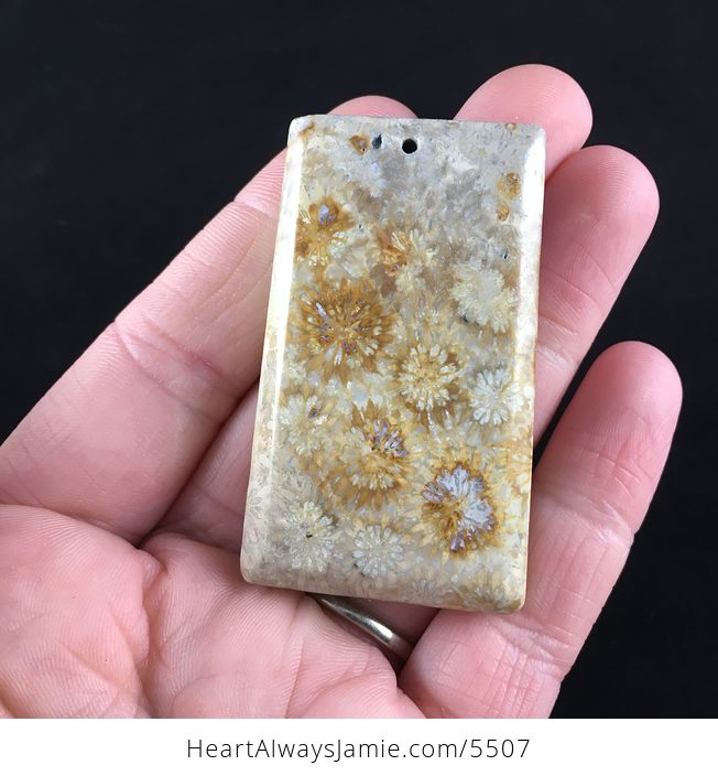 Coral Fossil Stone Jewelry Pendant - #uZTvQN4OcLM-6