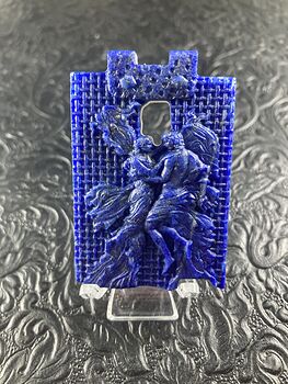 Couple Lapis Lazuli Stone Mini Art Jewelry Pendant Ornament #riMZnQGeP5k