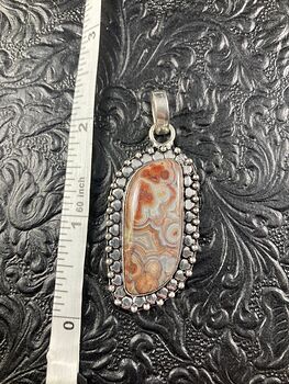 Crazy Lace Agate Crystal Stone Jewelry Pendant #gYMYIccY17w