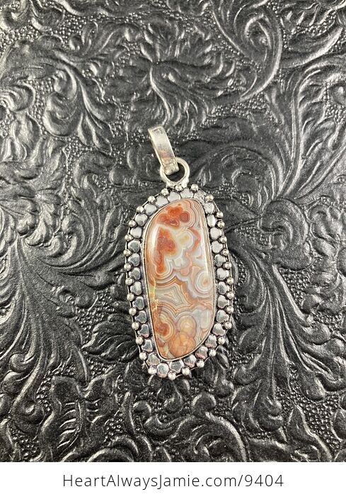 Crazy Lace Agate Crystal Stone Jewelry Pendant - #gYMYIccY17w-2