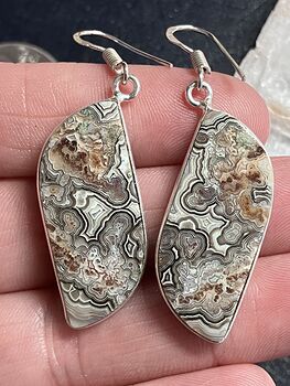 Crazy Lace Agate Earrings Stone Crystal Jewelry #BV957QyJmGo