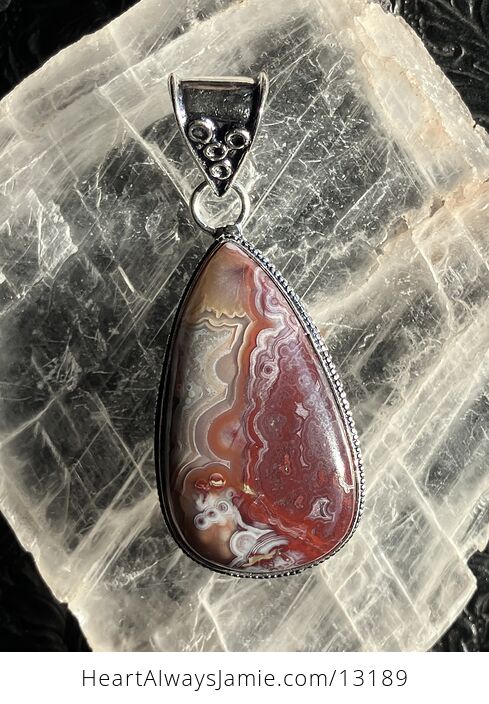 Crazy Lace Agate Pendant Stone Crystal Jewelry - #LDkOdF3uACw-9