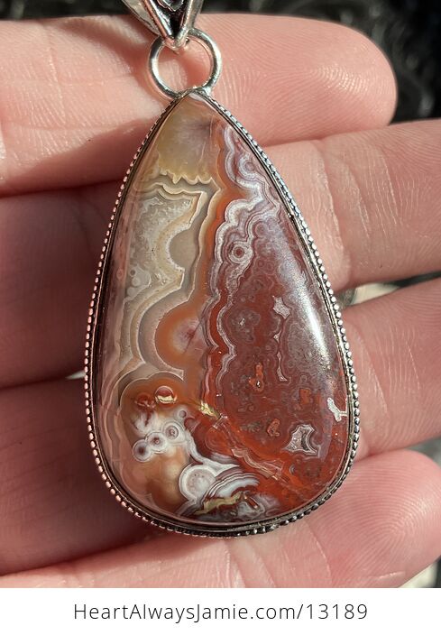 Crazy Lace Agate Pendant Stone Crystal Jewelry - #LDkOdF3uACw-2