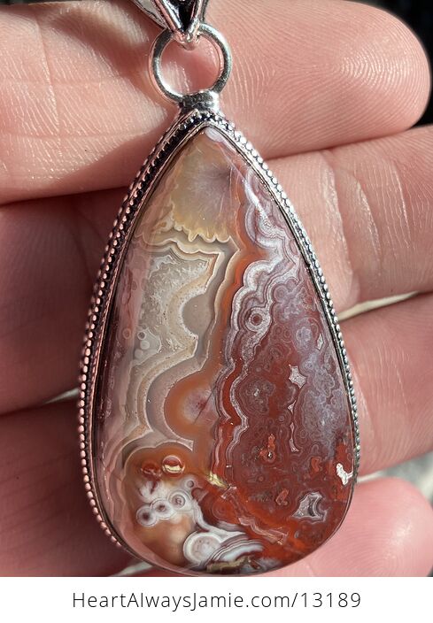 Crazy Lace Agate Pendant Stone Crystal Jewelry - #LDkOdF3uACw-4