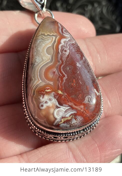 Crazy Lace Agate Pendant Stone Crystal Jewelry - #LDkOdF3uACw-3