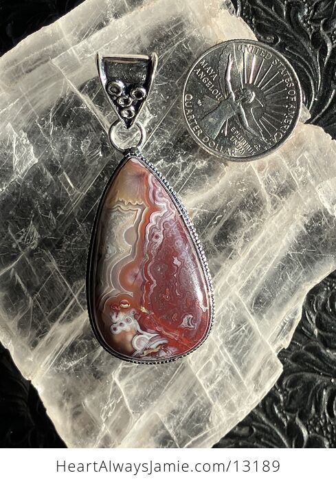 Crazy Lace Agate Pendant Stone Crystal Jewelry - #LDkOdF3uACw-8