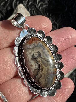 Crazy Lace Agate Stone Crystal Jewelry Pendant #L9HRPdghnsw