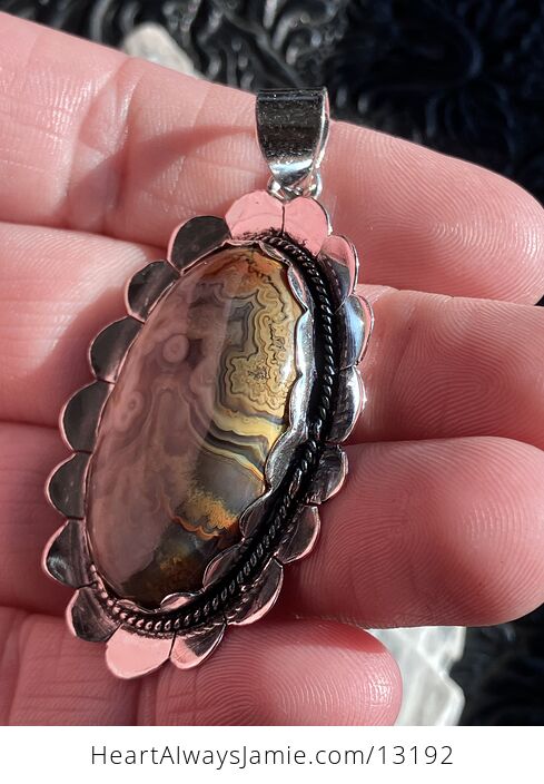 Crazy Lace Agate Stone Crystal Jewelry Pendant - #L9HRPdghnsw-7