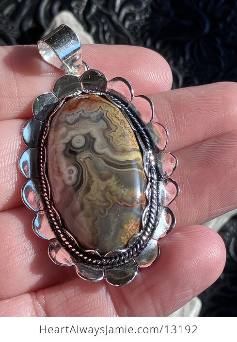 Crazy Lace Agate Stone Crystal Jewelry Pendant - #L9HRPdghnsw-8